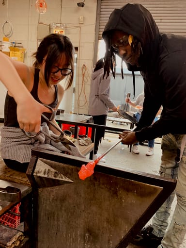 Glassblowing Class and Studio Tour for Two: Create Your Own Cup or Bowl