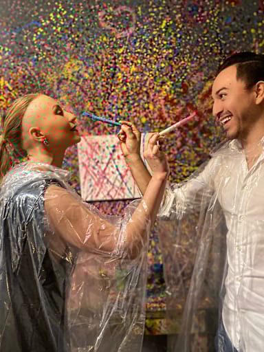 Fun Splatter Painting Date Night
