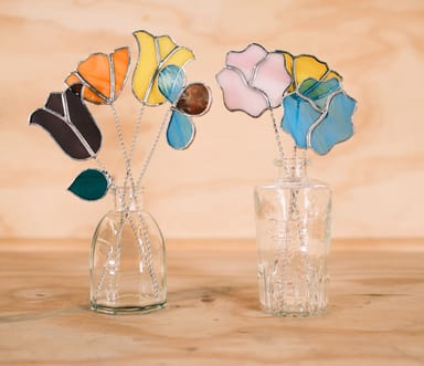 Create Your Own Stained Glass Flower Bouquet Workshop