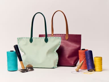 Sip and Stitch Workshop: Create Your Own Leather Tote Bag