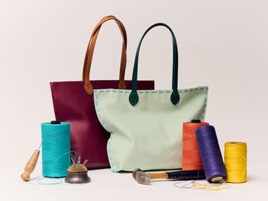 Sip and Stitch Workshop: Create Your Own Leather Tote Bag