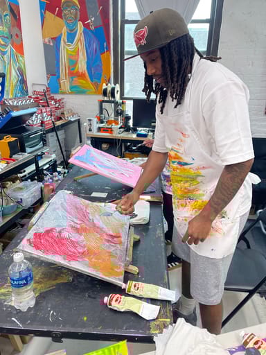 Create Your Own Abstract Painting Using Palette Knives