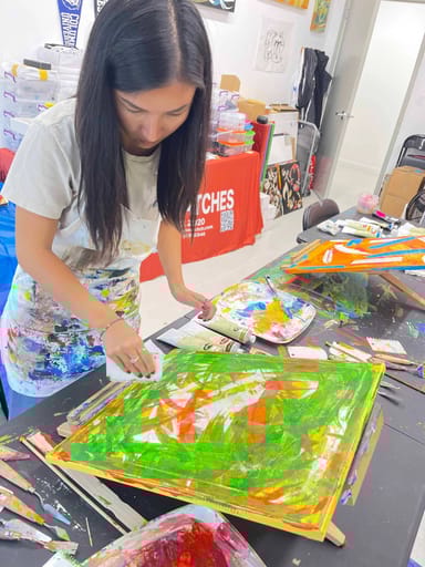 Create Your Own Abstract Painting Using Palette Knives