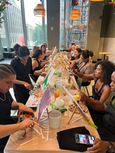 Paint and Sip Experience at Festivál Cafe