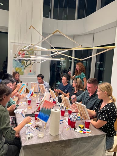 Paint and Sip Experience at Festivál Cafe