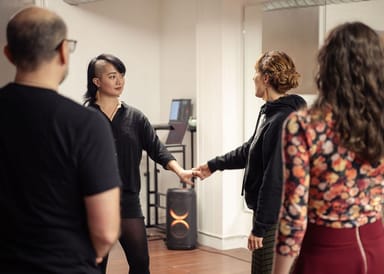 Fusion Dance Lesson Plus Dinner, Drinks, and Show for Two at El Mansour