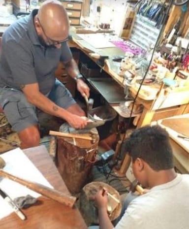 Metalsmithing in a Rustic Studio