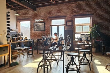 Sip and Stitch Date Night for Two: Create Your Own Leather Handbags