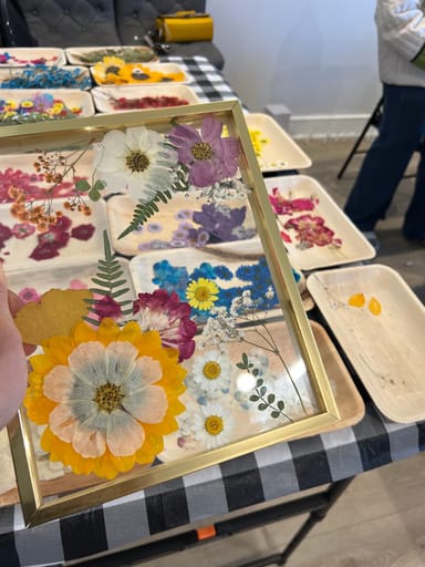 Create Your Own Pressed Flower Wall Art Workshop