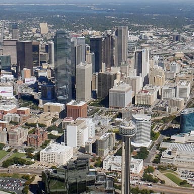 Scenic Airplane Ride Over Downtown Dallas