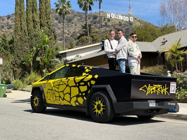 Hollywood Tour in a Tesla Cybertruck