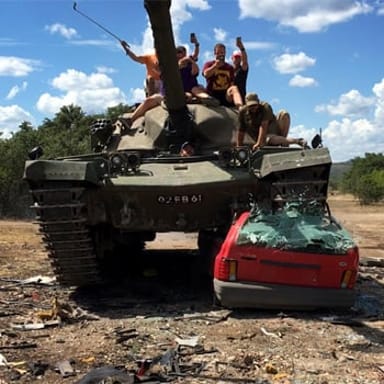 Drive a German Leopard Battle Tank
