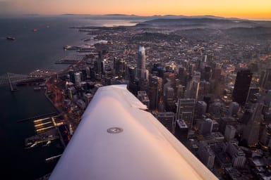 One-Night Luxe Hotel Getaway and Scenic Flight Over San Francisco Bay for Two