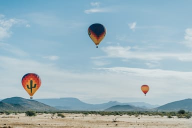 Morning Hot Air Balloon Ride with Breakfast and Champagne