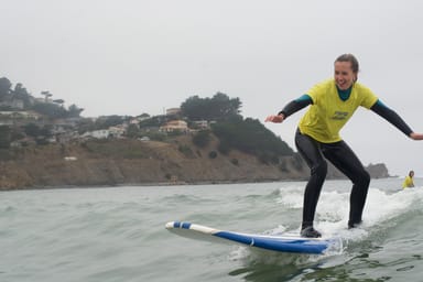 Beginner Surfing Lesson at Cowell’s Beach in Santa Cruz