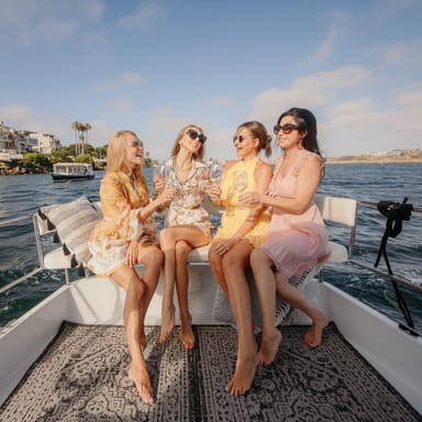 Luxury Electric Boat Tour with Wine and Charcuterie