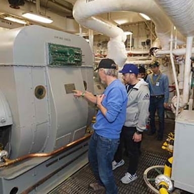 Engineering Tour of the USS Battleship Iowa