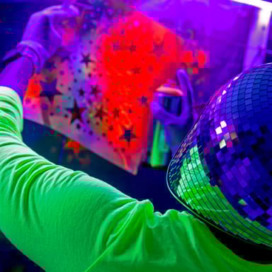Glow-in-the-Dark Spray Paint and Stencil Art Workshop