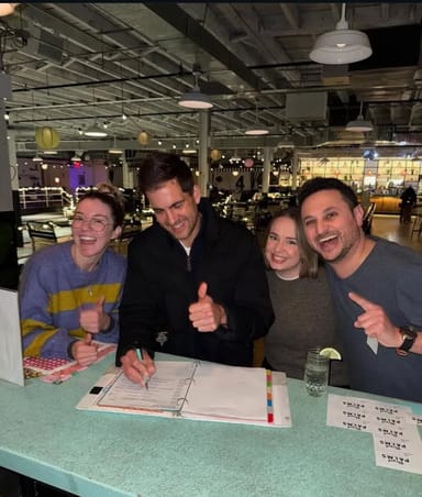 Shuffleboard Double Date Night and Open Bar for Four