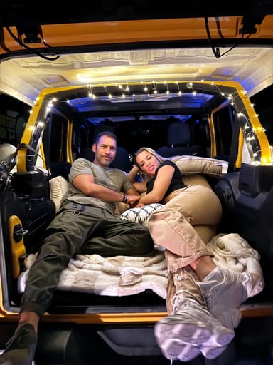 Private Outdoor Movie Night and Jeep Experience for Two