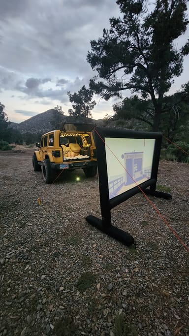 Private Outdoor Movie Night and Jeep Experience for Two
