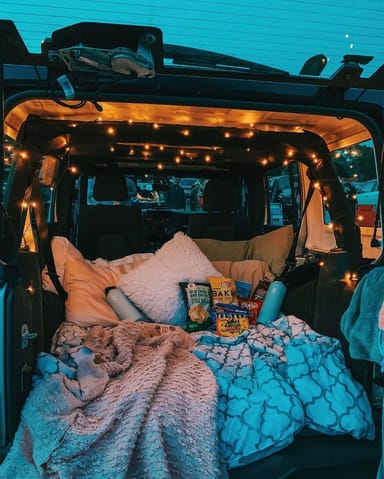 Private Outdoor Movie Night and Jeep Experience for Two