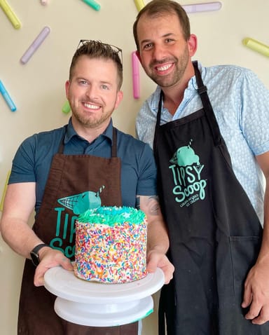 Cake and Sip: Boozy Ice Cream Cake Class for Two at Tipsy Scoop - Brooklyn
