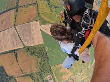 Tandem Skydiving Experience Over Rock County