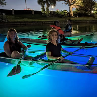 Glow in the Dark Clear Kayak or Paddleboard Adventure