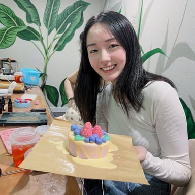 Cute Cake Candle Art Class