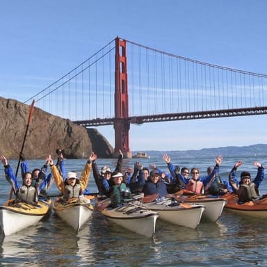 Kayak Beneath the Golden Gate Bridge