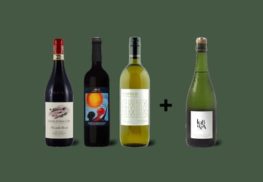 4-Bottle Wine Variety Box with Zero-Proof Sparkling