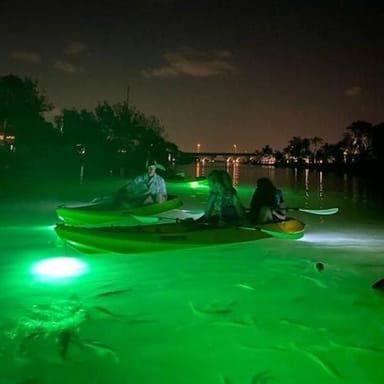 Illuminated Nighttime Glass Bottom Kayak Tour