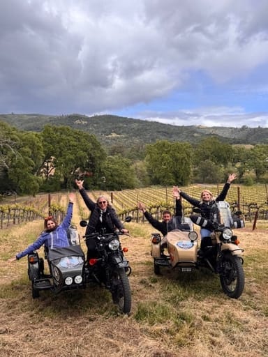 Sonoma Wine Country Sidecar Tour for Two with Picnic Lunch