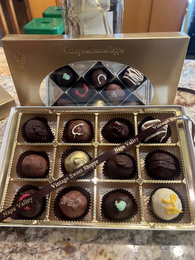 Wine and Chocolate Tasting for Two with Take-Home Truffles at Vintage Sweet Shoppe