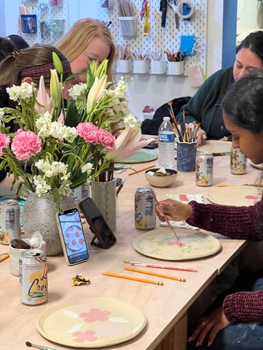 Ceramic Paint and Sip Workshop