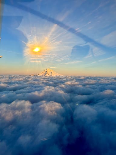The Trifecta: Scenic Flight Over Three Volcanoes