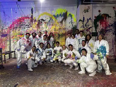 Paint Pouring and Splatter Art Experience