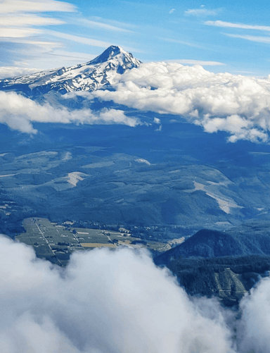 The Trifecta: Scenic Flight Over Three Volcanoes