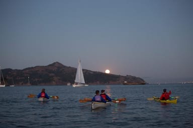 Full Moon Kayak Tour on Richardson Bay