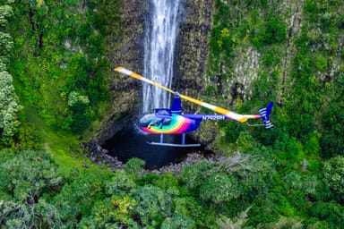 Kohala Coast Volcanoes and Waterfalls Rainbow Helicopter Tour