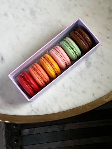 Madeleine’s Macarons French-Style Brunch and Drinks for Two with Macaron Gift Set