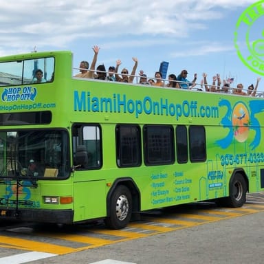 Miami Bus and Boat Tour with South Beach Bike Rental