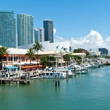 Miami Bus and Boat Tour with South Beach Bike Rental