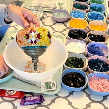 Create Your Own Mosaic Lamp Workshop