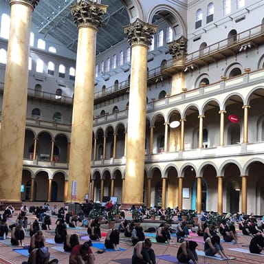 Yoga Class and Sound Bath at the National Building Museum