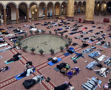 Yoga Class and Sound Bath at the National Building Museum