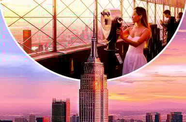 86th Floor Sunset Admission to the Empire State Building Observatory