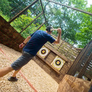Outdoor Axe Throwing with Go Ape