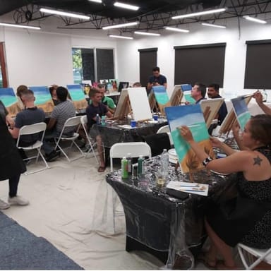 Private Paint and Sip Party for 10 with a Live DJ